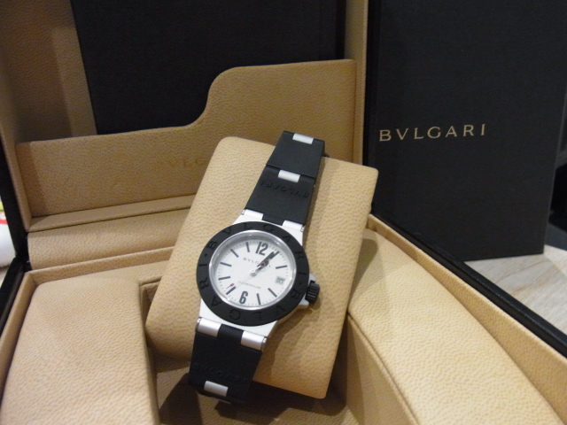 ブルガリ 【BVLGARI】 腕時計 アルミニウム AL29 TA 箱カード付き 電池