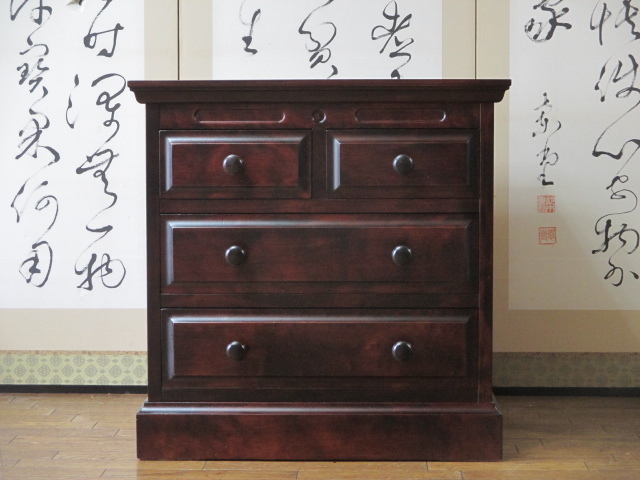 北海道旭川家具 神居民芸家具 樺 無垢材 チェスト/整理タンス/整理箱 北海道旭川家具 神居民芸家具 樺 無垢材 チェスト/整理タンス/整理箱