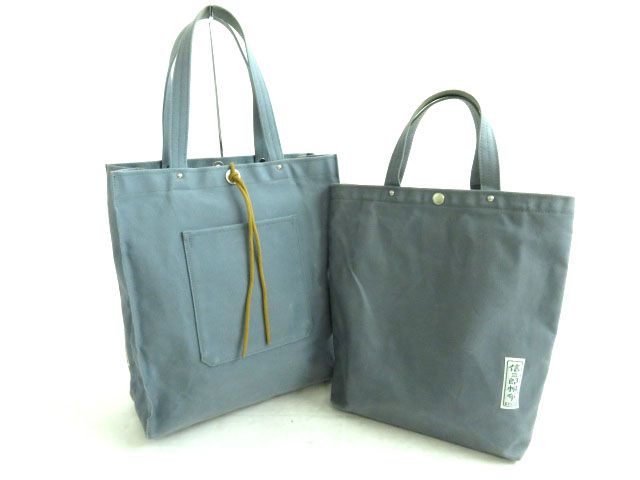 【人気，格安】 上質 一澤信三郎帆布 タテ型 キャンバス トートバック 2点セット ブルーグレー メンズおすすめ(一澤帆布)｜売買されたオークション情報、yahooの商品情報をアーカイブ公開 - オークファン 一澤帆布