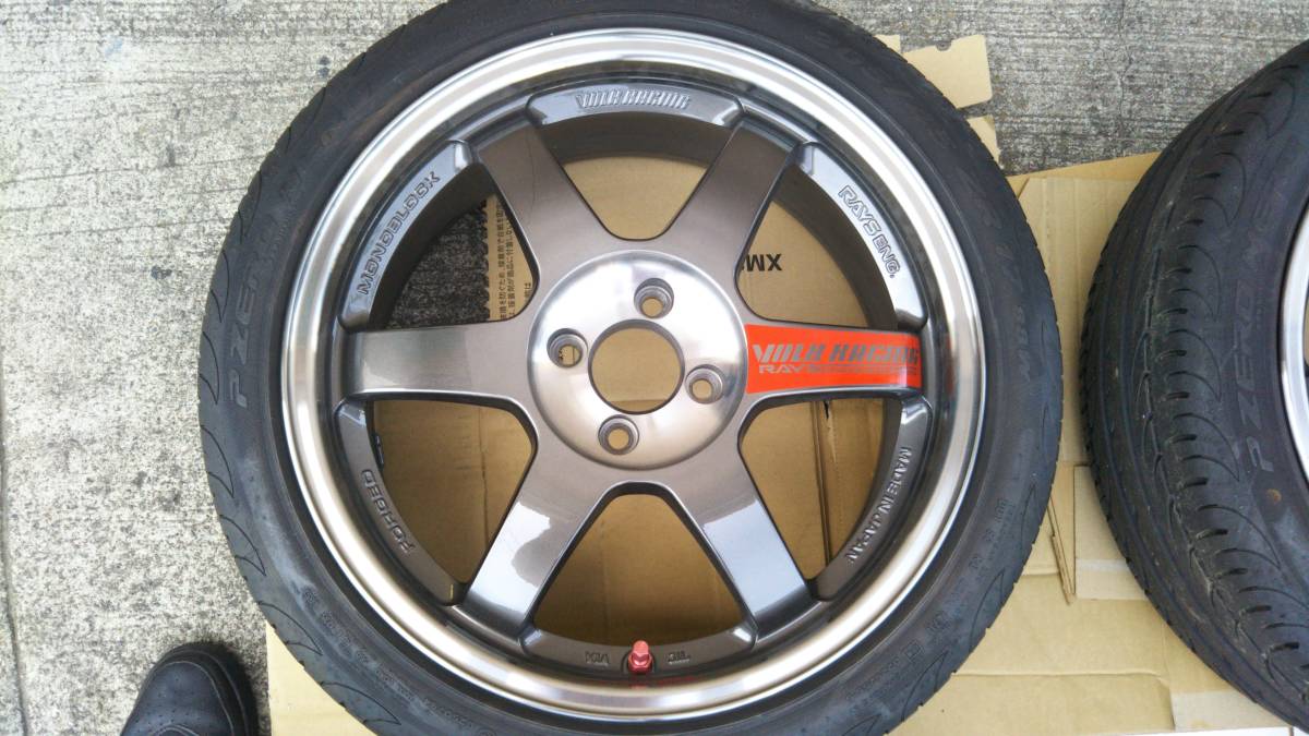RAYS TE37SL美品 7.5J-17インチ、インセット40 114．3 5H β 