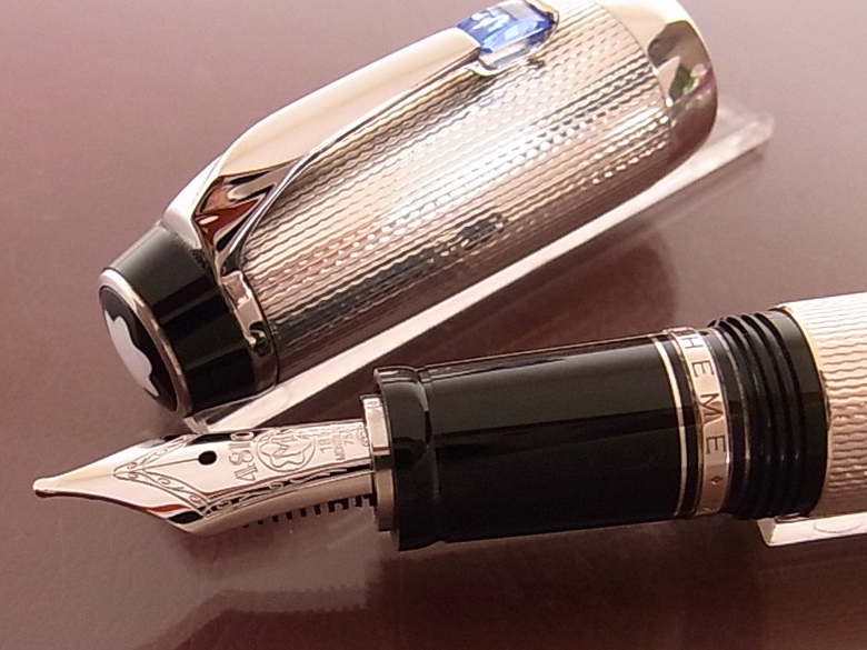 MONTBLANC】 モンブラン ボエム スターリングシルバー ブルー 万年筆
