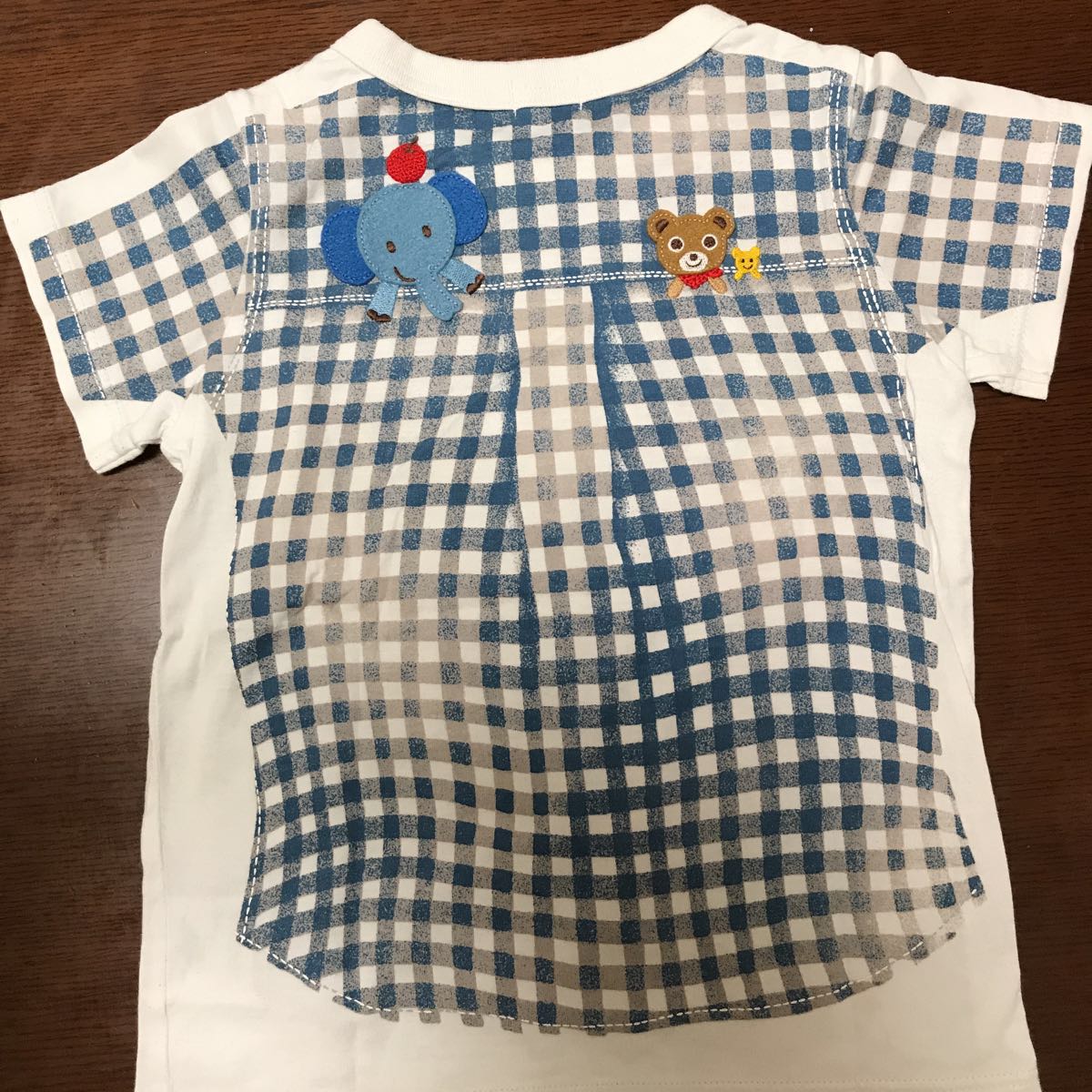 美品☆ミキハウス☆プッチーだまし絵プリントTシャツ90サイズ☆ミキハウス☆半袖☆80