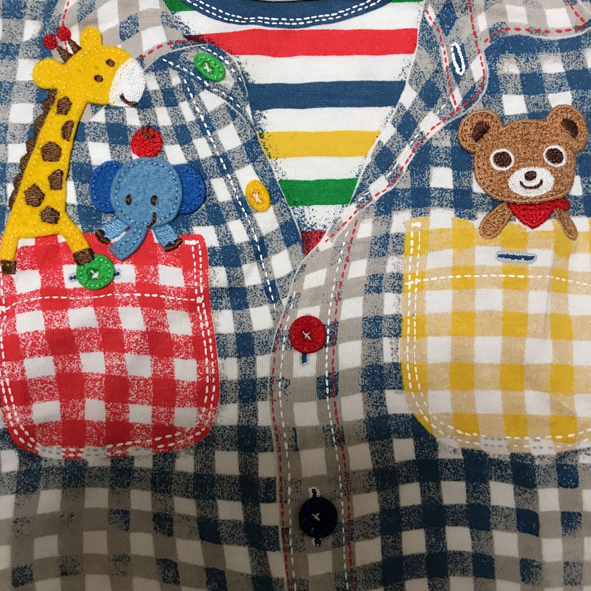美品☆ミキハウス☆プッチーだまし絵プリントTシャツ90サイズ☆ミキハウス☆半袖☆80