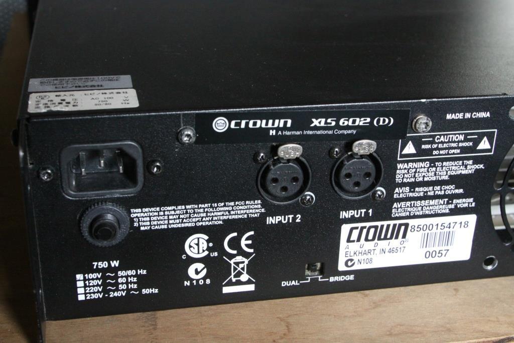 ジャンク品AMCRON XLS602 パワーアンプ