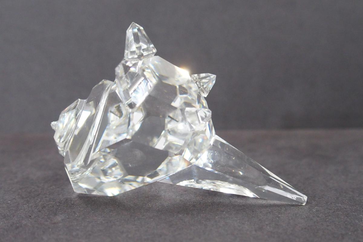 スワロフスキー SWAROVSKI クリスタルフィギュア 巻貝 貝殻 置物 m002 