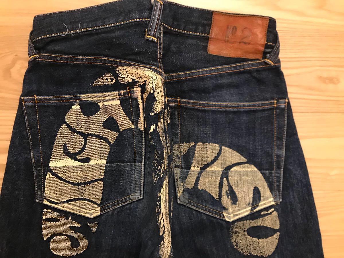 EVISU 0 W28 no.2 アンディサワー souwer andy 激レアevisu 36×35 evisu