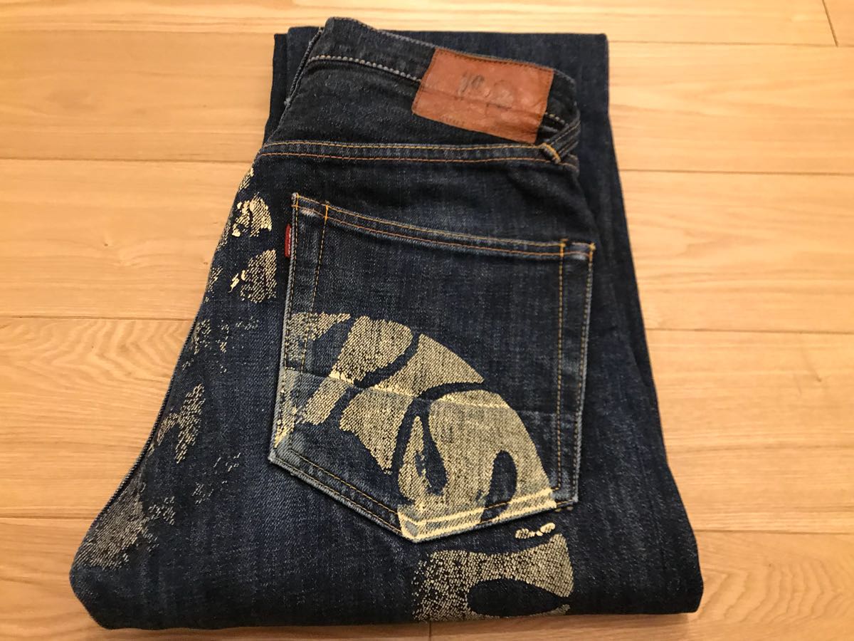 EVISU 0 W28 no.2 アンディサワー souwer andy 激レアevisu 36×35 evisu