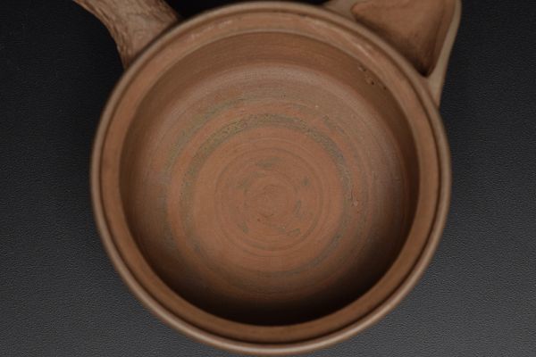 温故在印萬古焼桜花詩文透彫横手急須】 万古焼煎茶道具茶器茶具茶瓶茶