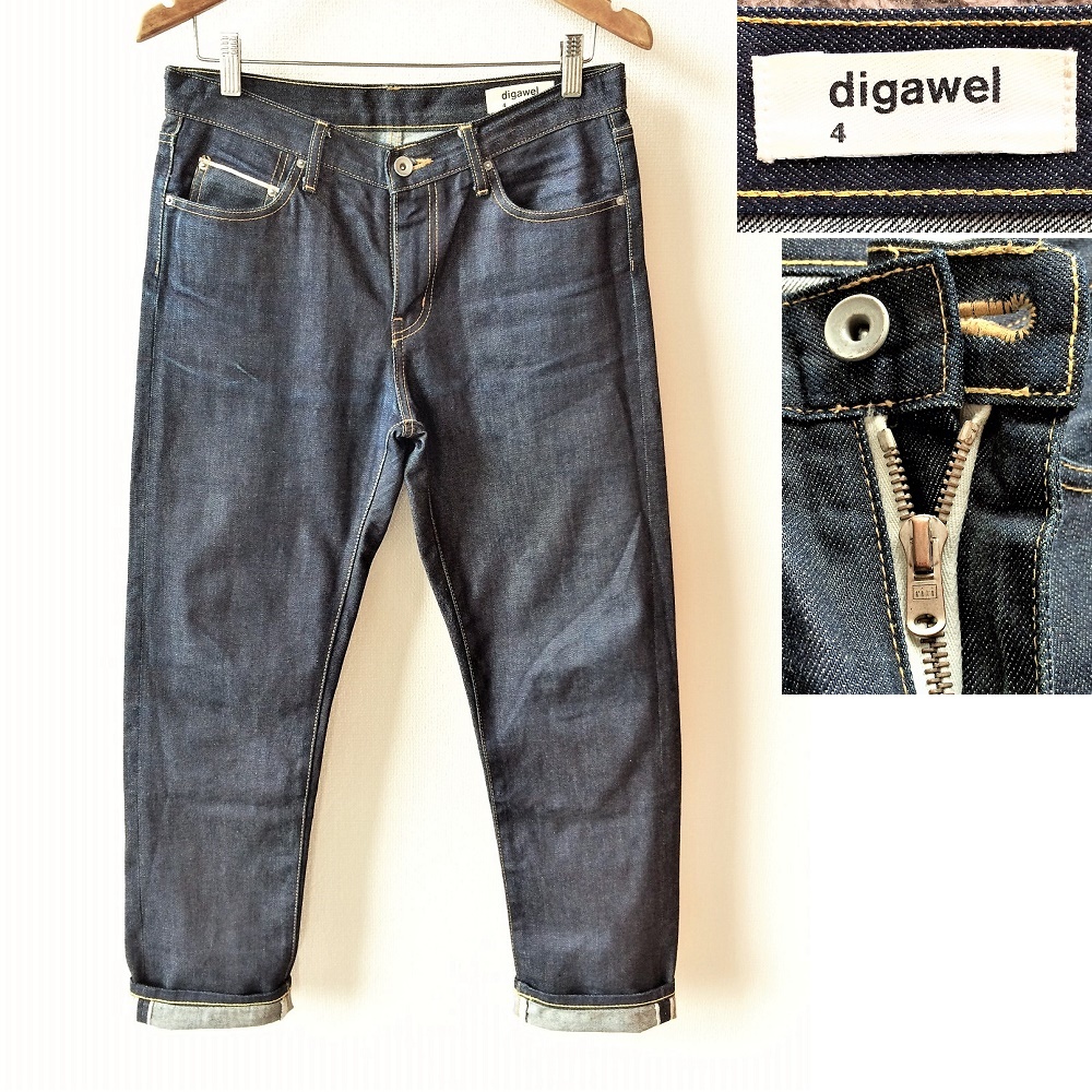 ディガウェル digawel 4 赤耳 セルビッチ付き リジッドデニム riri 