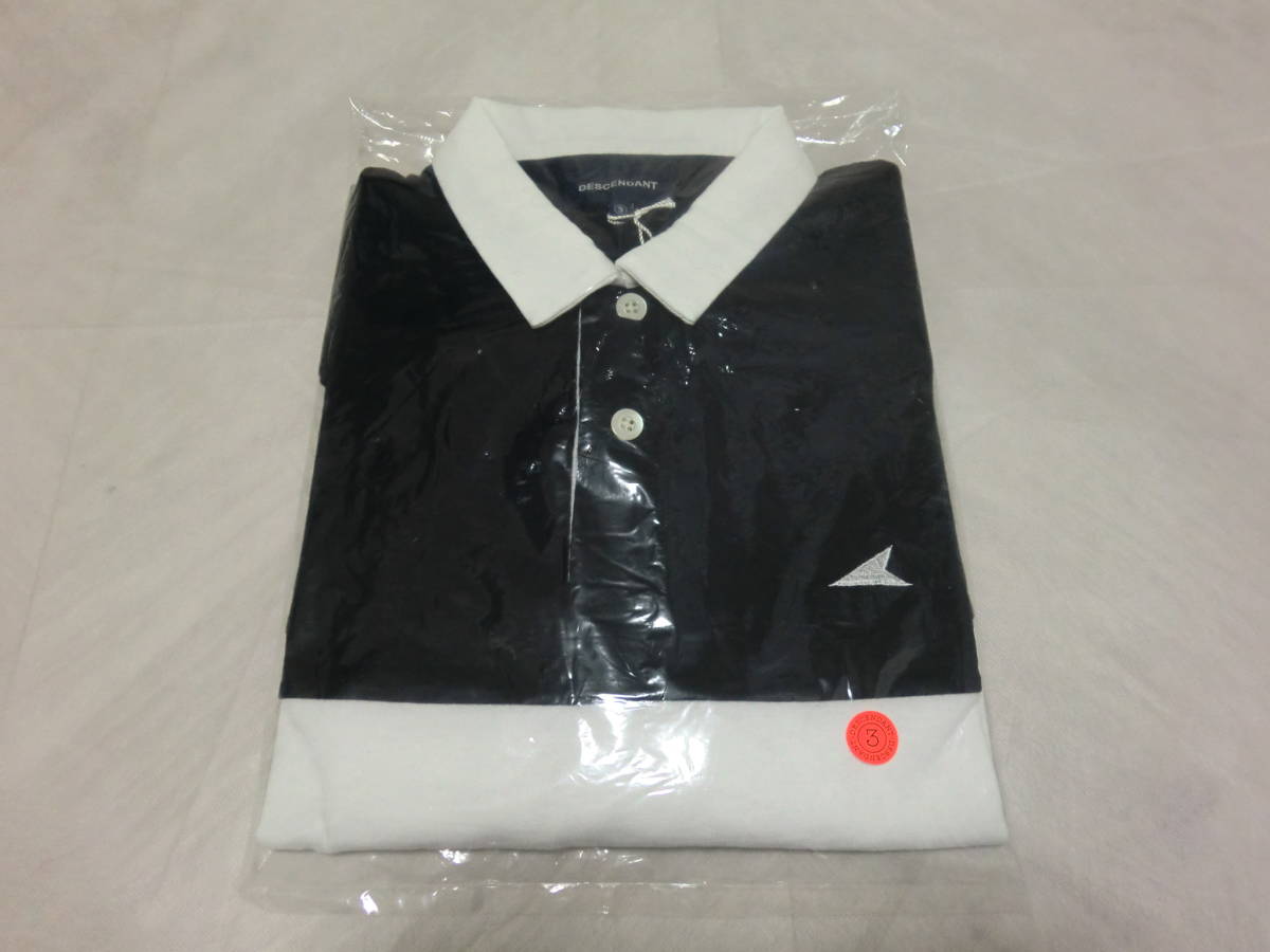 18ss DESCENDANT PADDLE / POLO LS NAVY 3＊ディセンダント 長袖 