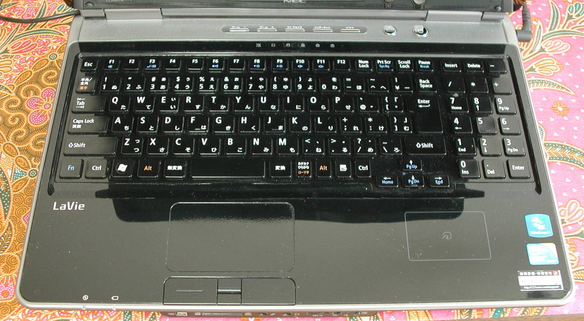 光沢黒 NEC PC-LL750BS1YB Core i5 CPU/4G、HDDなし Bios起動OK LL750⁄