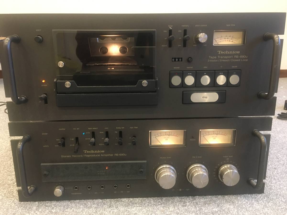 1000円よりTechnics RS-690Uステレオカセットデッキ。 Yahoo