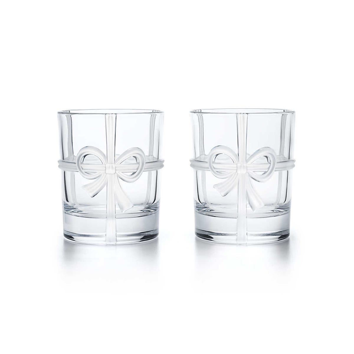 tiffany.co ボウグラスセット ティファニー ボウ グラス ペア2点セット