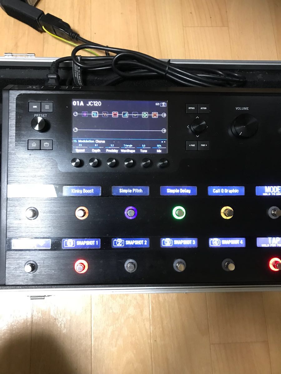 HELIX FLOOR ARMOR PS-1C ハードケース付き LINE6 PS-1C Helix PEDAL
