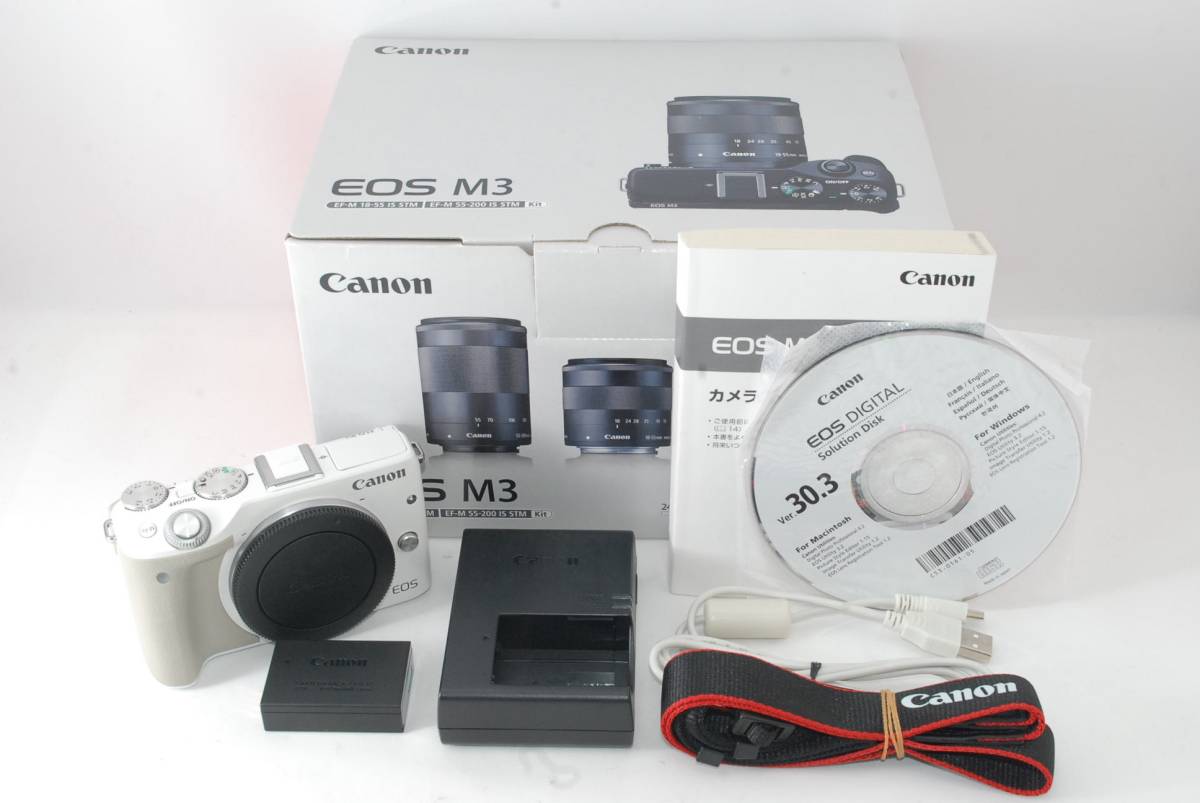 セール，限定SALE 極上品 Canon キャノン EOS M3 ボディ ホワイト 18045881(キヤノン)｜売買されたオークション情報、yahooの商品情報をアーカイブ公開 - オークファン キヤノン