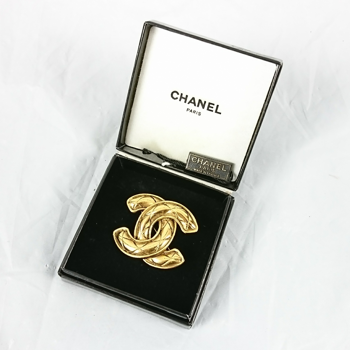 CHANEL シャネル ブローチ ココマーク ゴールド マトラッセ GP ココ 