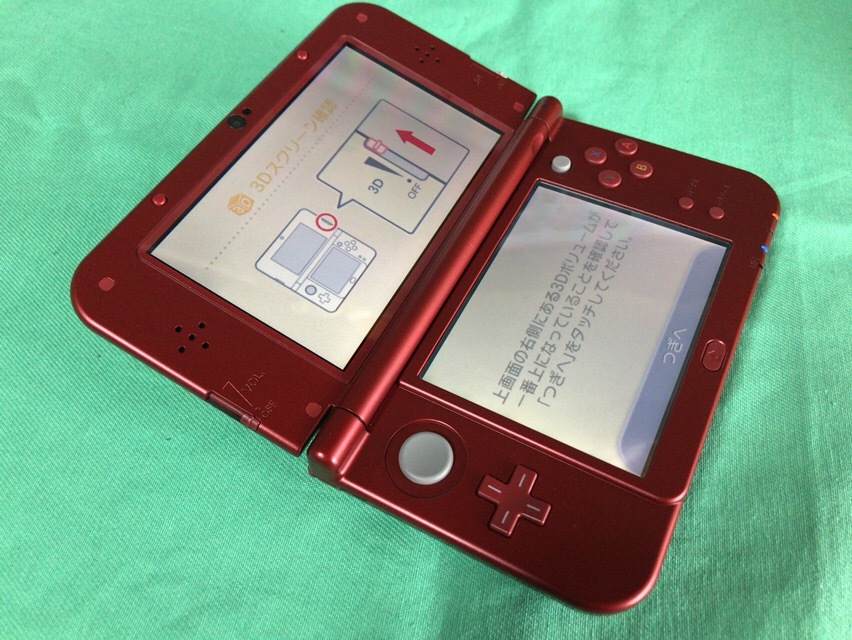 美品】Newニンテンドー3DS LL 光り メタリックレッド 本体