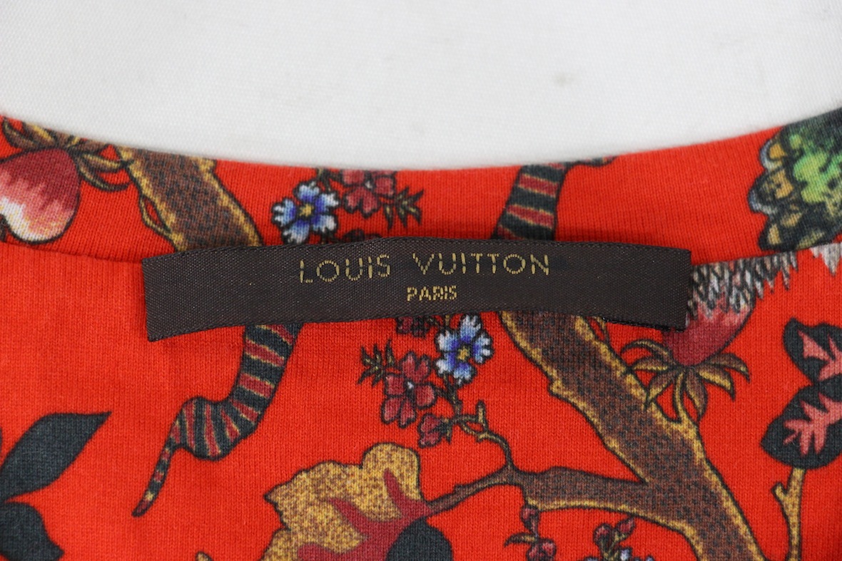 極美品】LOUIS VUITTON x CHAPMAN BROTHERS 総柄 Tシャツ S レッド 赤