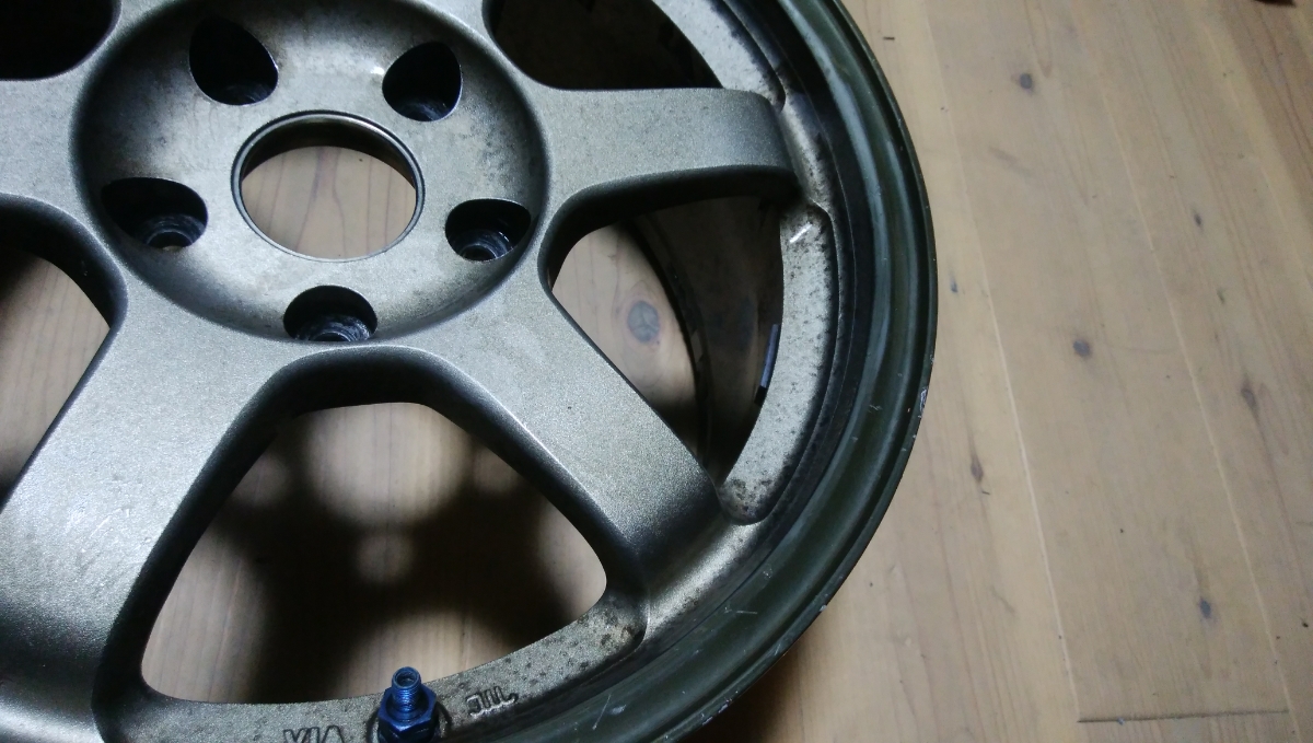 17インチ TE37 VOLK RAYS RACING 7.5J 114.3 SAGA レイズ 5穴 1円スタート