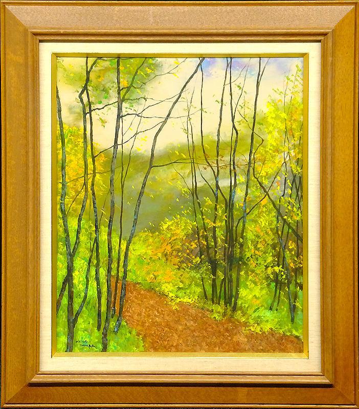 北村　巌　【早春の武蔵野】 北村巌 油彩画 北村 巌 【早春の武蔵野】の通販 by YAMANA'S shop｜ラクマ