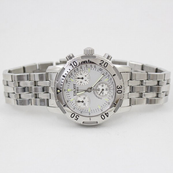 TISSOT ティソ PRS200 クロノグラフ メンズ クォーツ シルバー文字盤