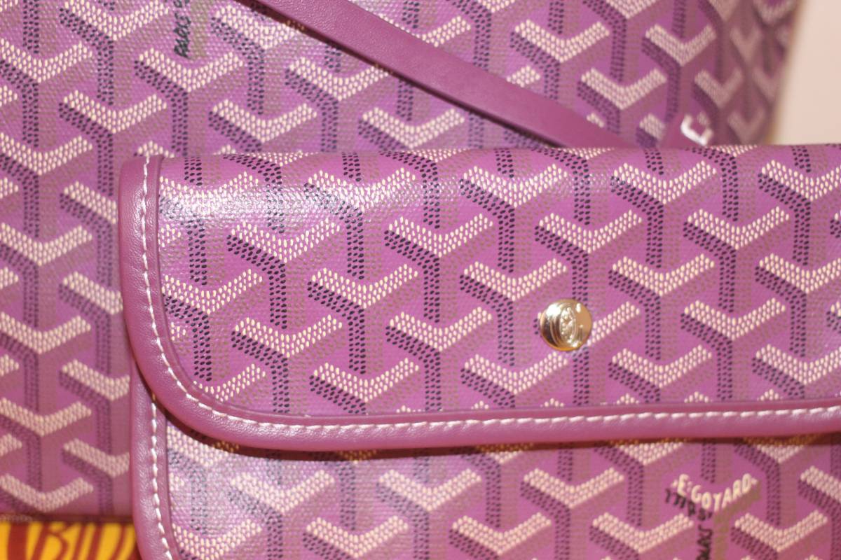 美品 GOYARD ゴヤール サンルイPM トートバッグ ハンドバッグ ポーチ付 