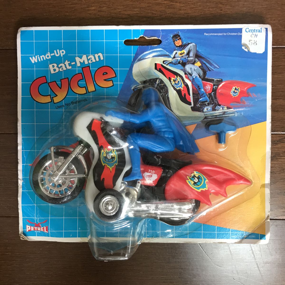 バットマン BATMAN cycie windup 香港製 マーベル marvel バットモービル アニメ版 BATMOBILE kenner
