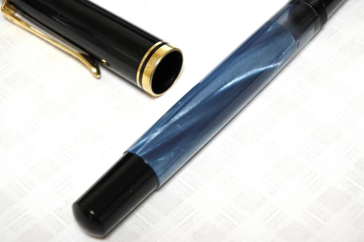 ペリカン 万年筆 M250初期型 ブルーマーブル HEF 12C 1985年頃 Pelikan