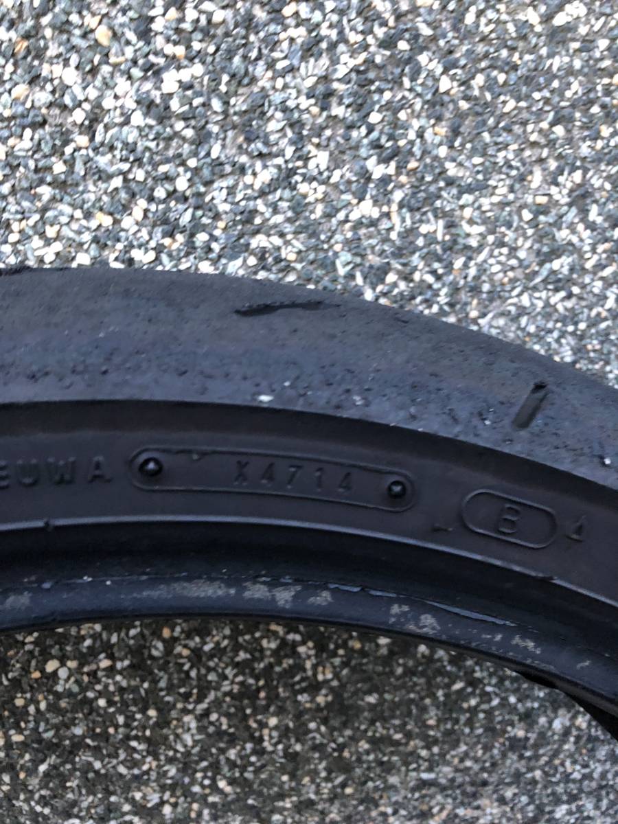 110⁄70R17 前後セット 中古 DUNLOP ダンロップ 150⁄60R17 α13SP α13