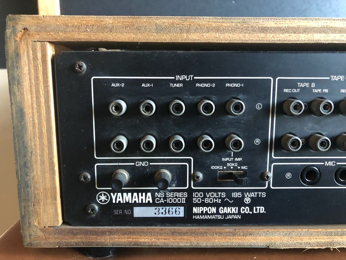 YAMAHA ヤマハ　ビンテージアンプ　CA-1000 音出し確認済　ジャンク品 YAMAHA CA-1000ll ジャンク YAMAHA CA-1000 ヤマハ アンプ 昭和 【公式