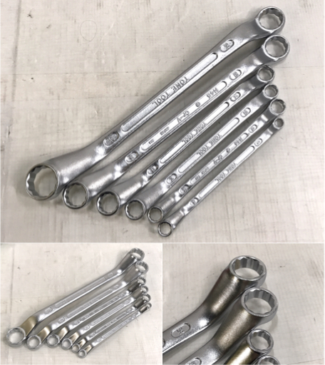 美品 TONE トネ めがねレンチセット45 No2700M 工具
