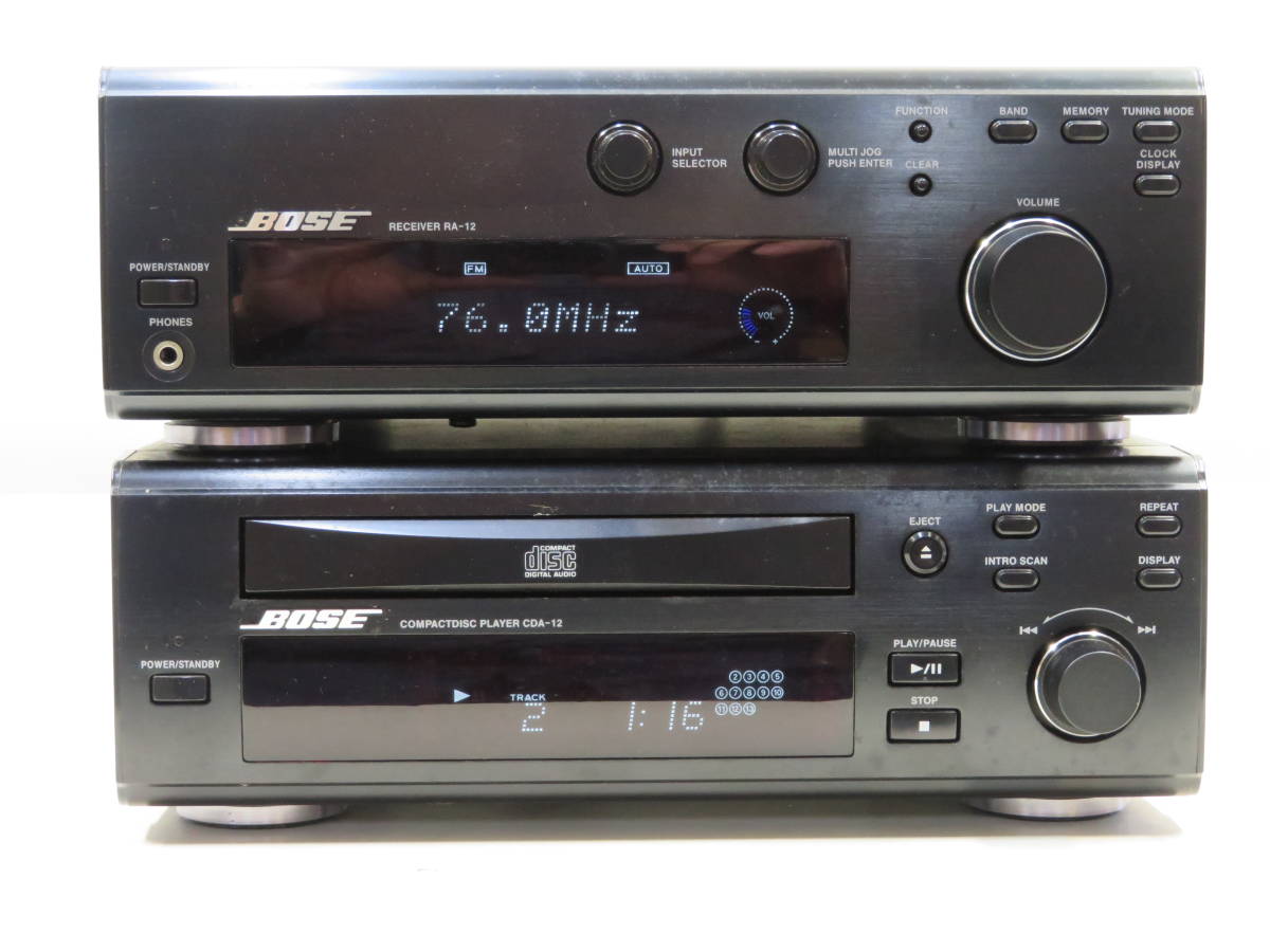 （09）BOSE ボ-ズ RECEIVER アンプ☆CD BOSE COMPACTDISC PLAYER セット！