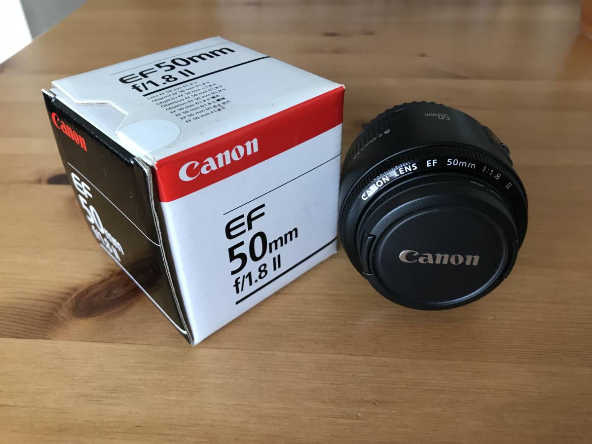 EF 50mm f/1.8Ⅱ 単焦点 プロテクター付き
