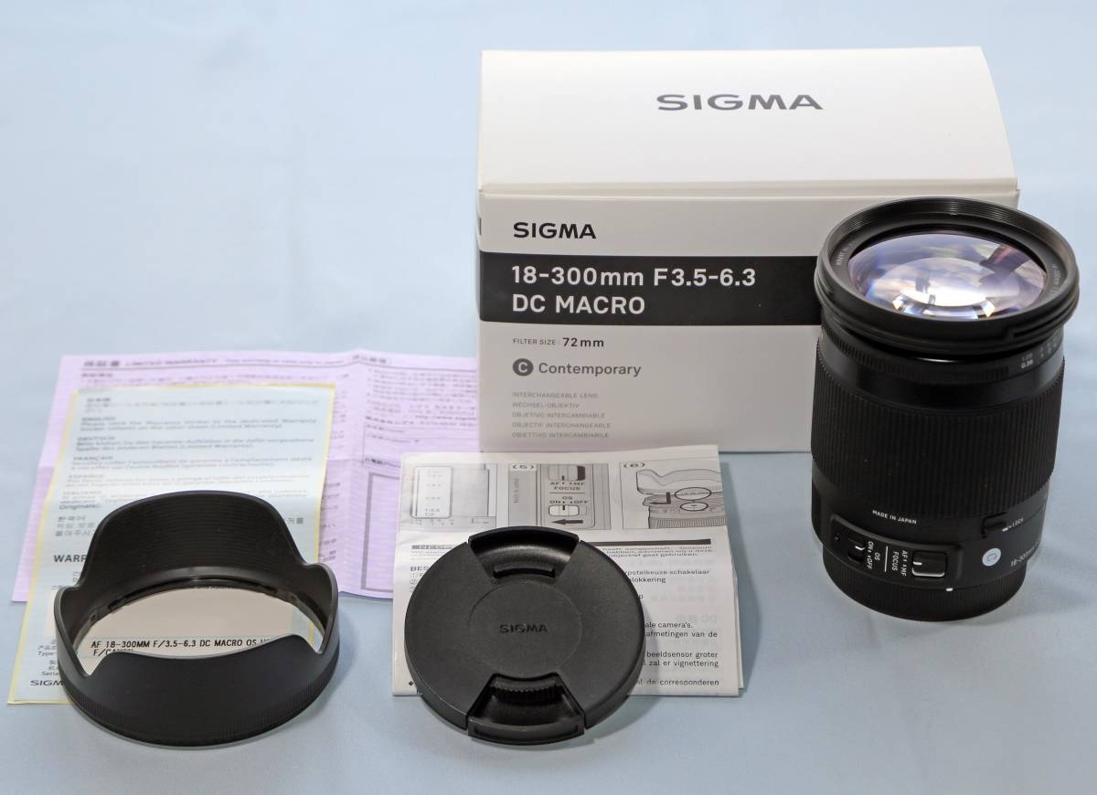 ♪美品 SIGMA 18-300mm F3.5-6.3 DC MACRO OS HSM キャノン用♪