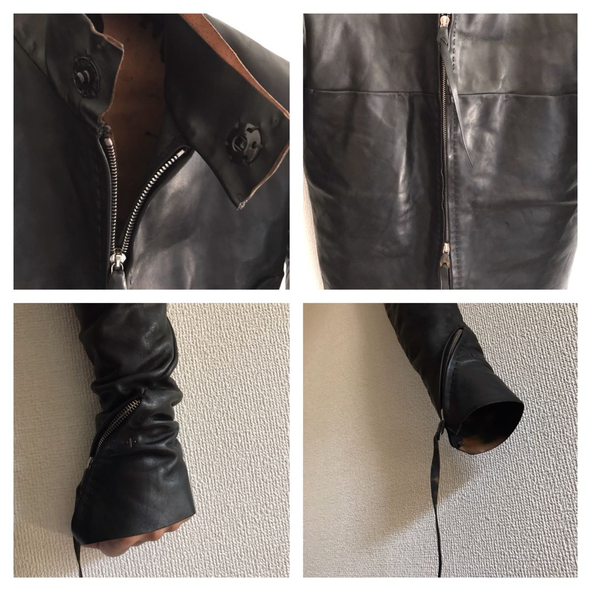 m.a+ エムエークロス ホースレザーライダースジャケット 