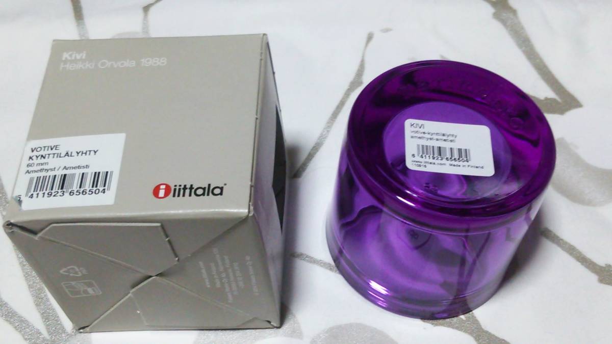 イッタラ kivi キャンドルホルダー iittala アメジスト ⁄ マリメッコ 