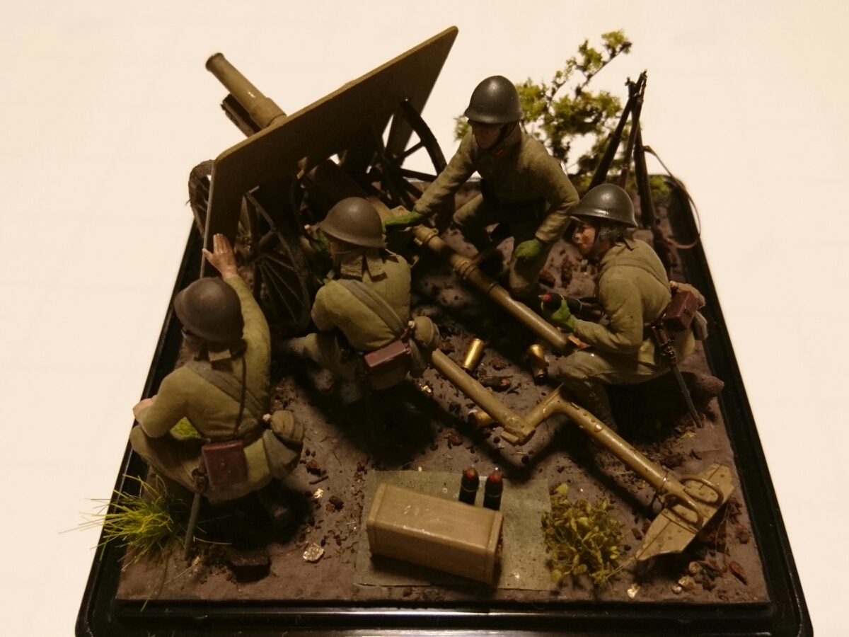 大日本帝国陸軍 四一式山砲 1/35 完成品。
