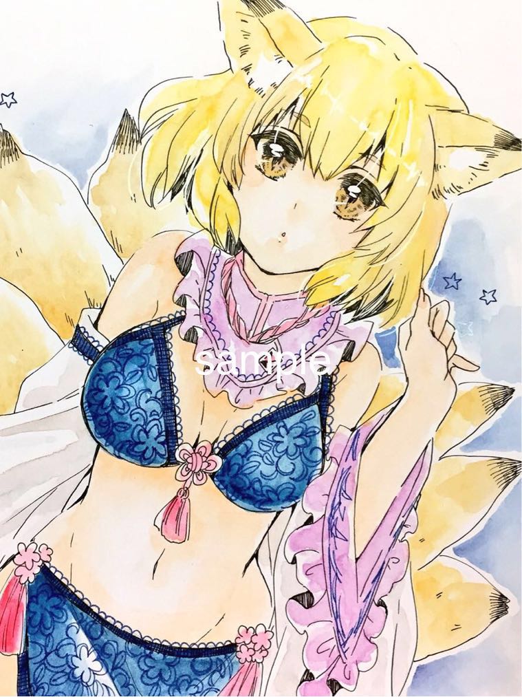 決算特別セール 手描きイラスト・リクエスト◎版権orオリジナル◎A4サイズ