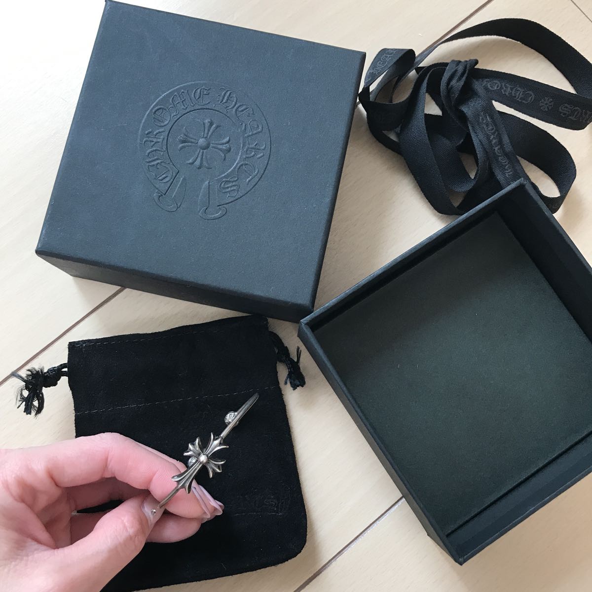 クロムハーツ SKINNY TNY クロムハーツ クロス バングル クロス