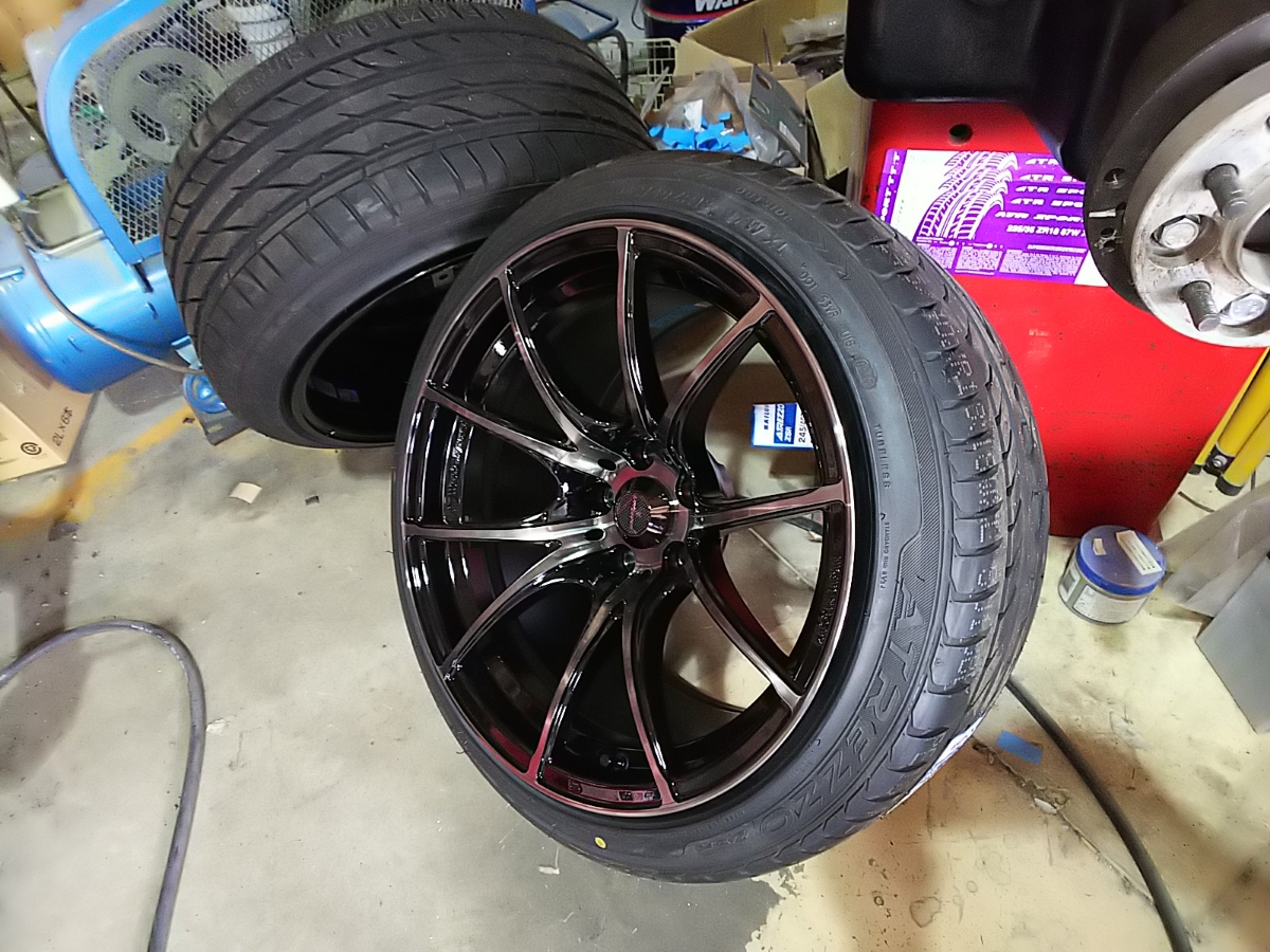 ウェッズ 10.5J+12 245 40 18 引っ張り タイヤホイール未使用 S15 S14