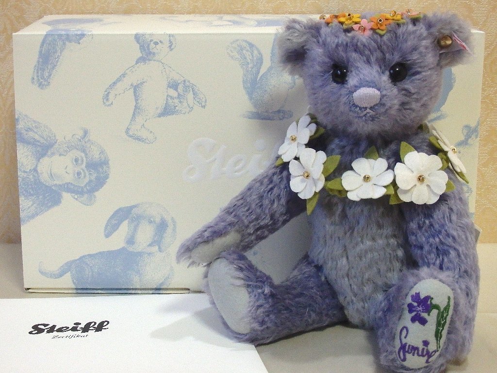 steiffシュタイフ/ 2015年限定「すみれ」テディベア / 完品(シュタイフ 