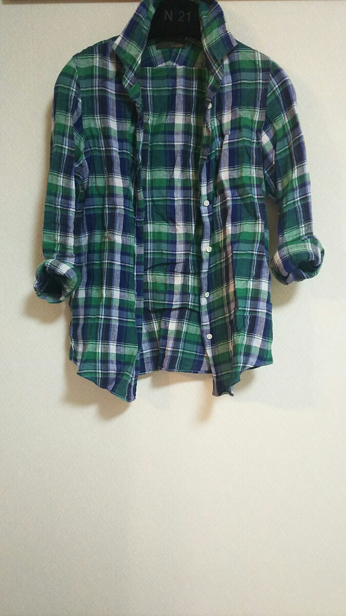  ウィムガゼット購入 麻 チェックシャツ 大草 38 滝沢眞規子(トップス)｜売買されたオークション情報、yahooの商品情報をアーカイブ公開 - オークファン トップス