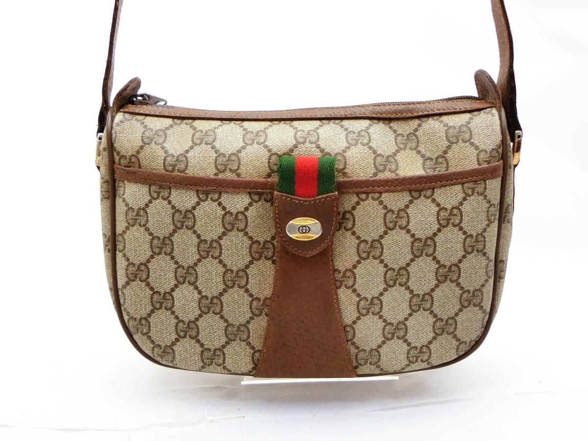 ◇N13912 GUCCI グッチ オールドグッチ シェリーライン ショルダー 