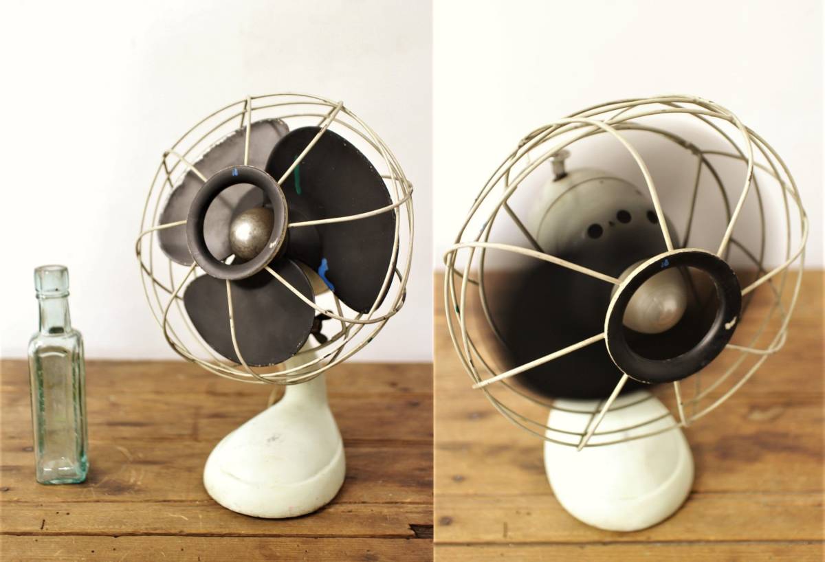 昭和レトロ FUJI DENKI ヴィンテージ 扇風機 デスクファン FA-801 20 
