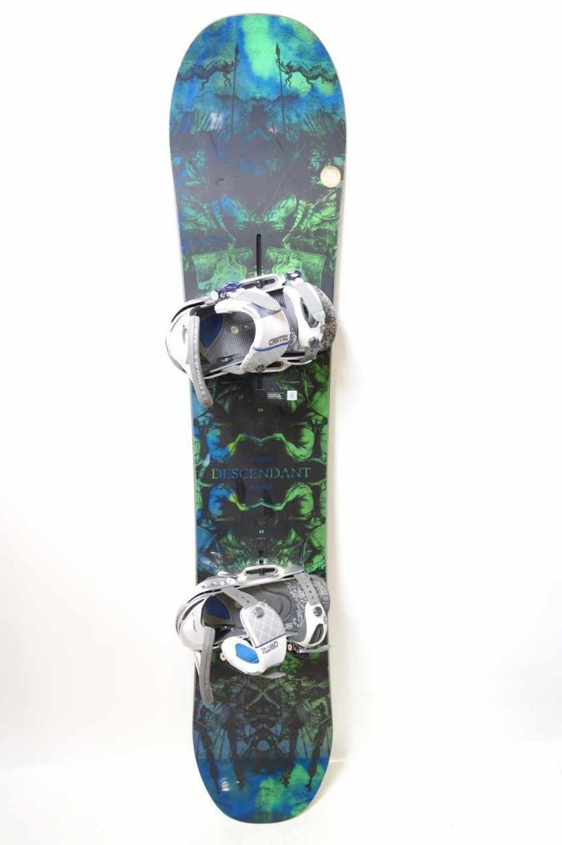 中古 16/17 BURTON DESCENDANT バートン ディセンダントモデル スノーボード 148cm CARTEL ビンディング付き