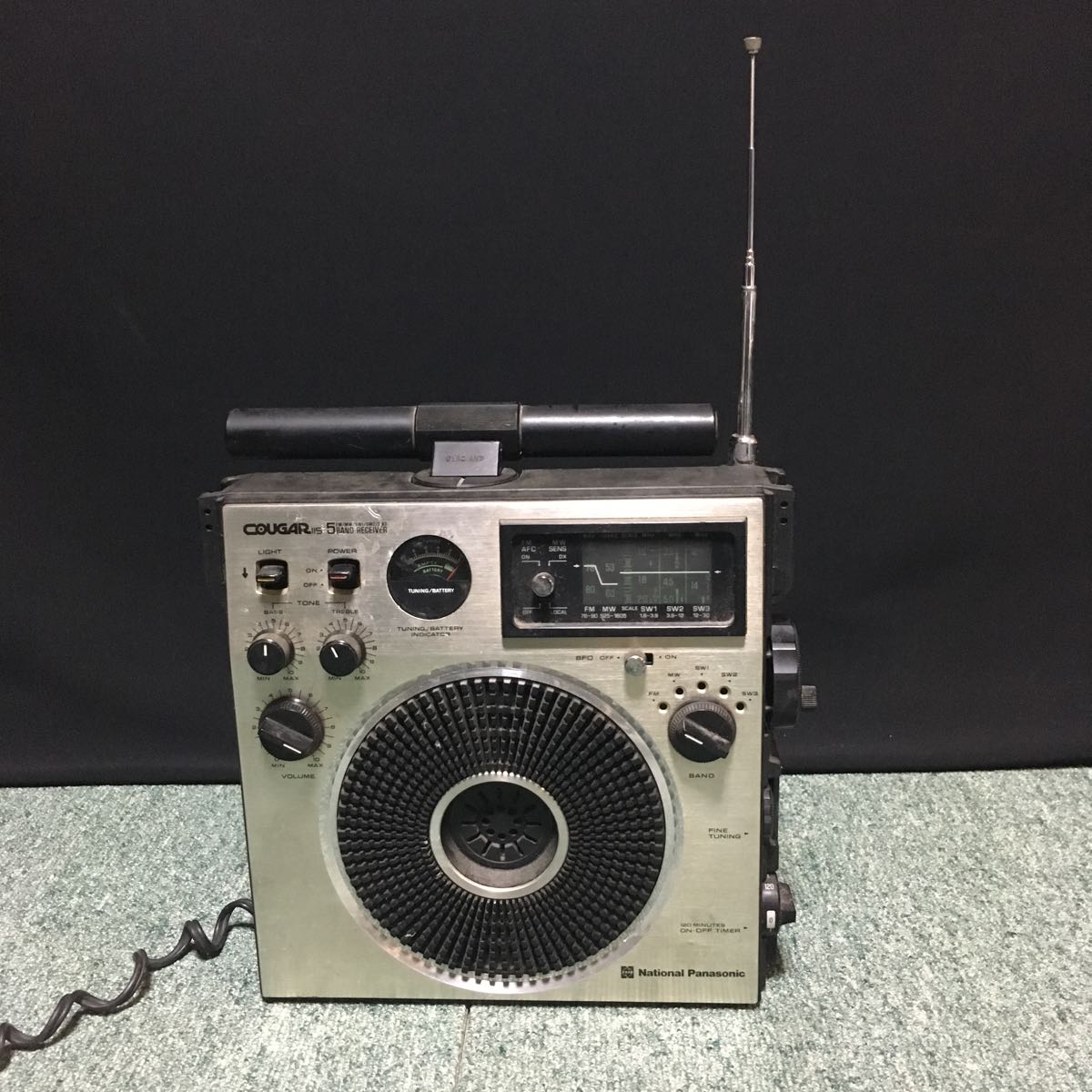 National Panasonic COUGAR115 5バンドラジオ Panasonic National