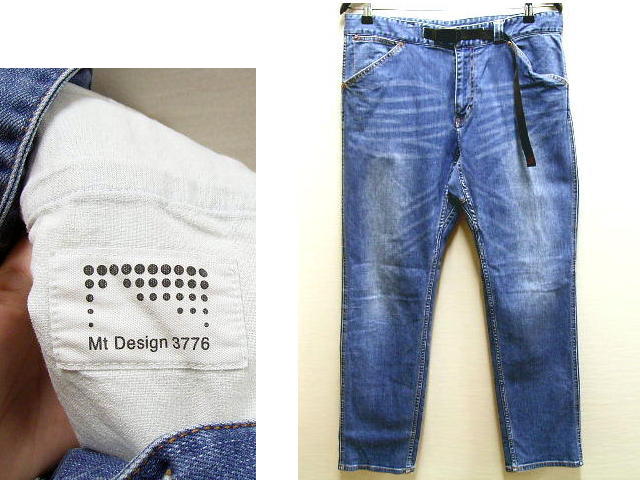 即決 [L]美品 グラミチ×Mt Design 3776別注 17SS ナローデニム スリム 