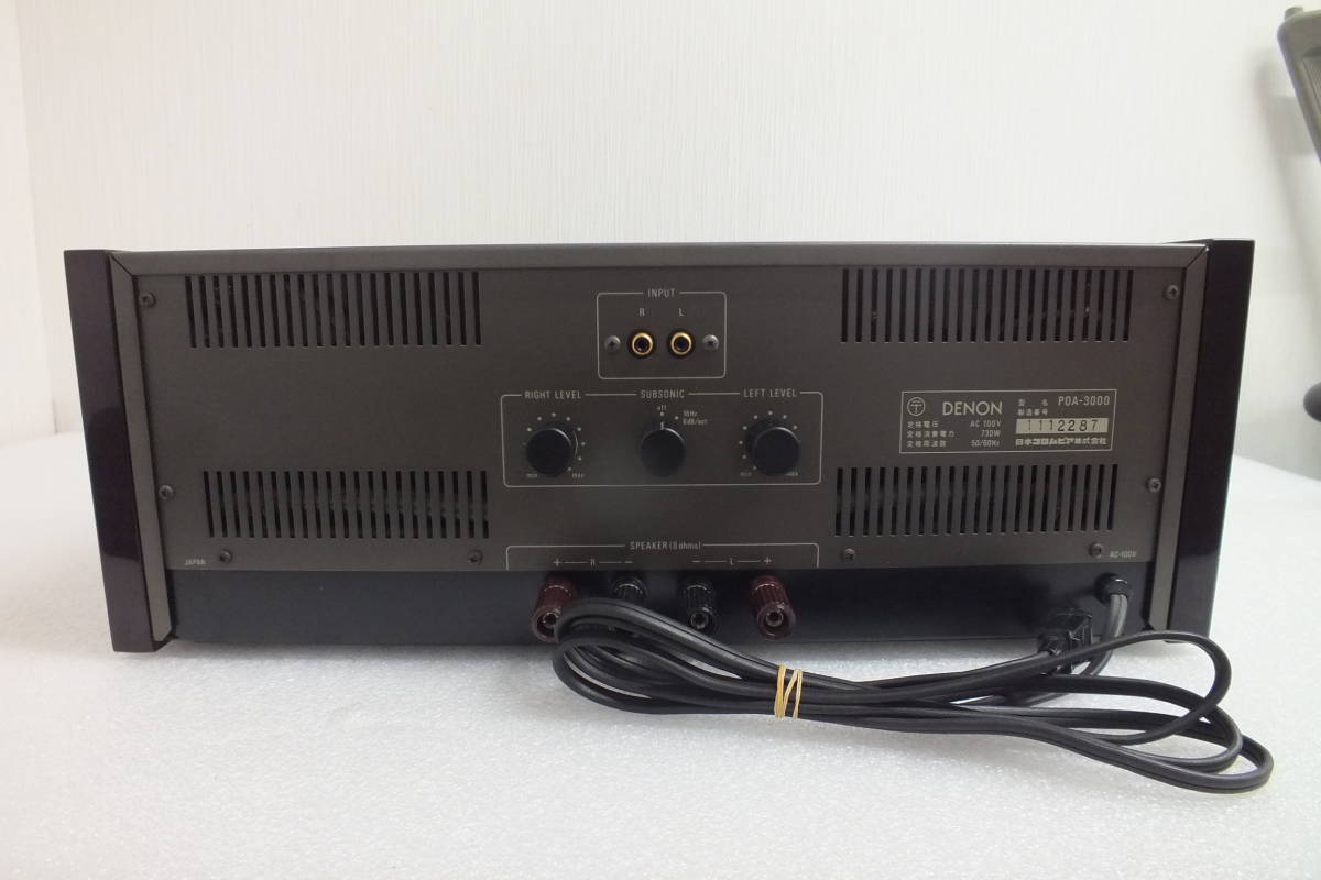 DENON POA-3000 デノン パワーアンプ - ☆DENON Yahoo!オークション