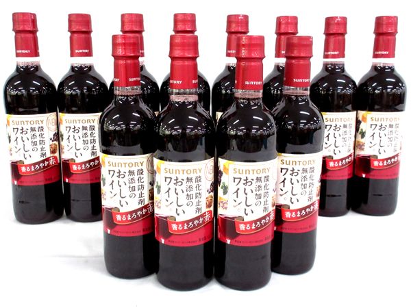 ■at791■サントリー 酸化防止剤無添加のおいしいワイン (720ml) 12本