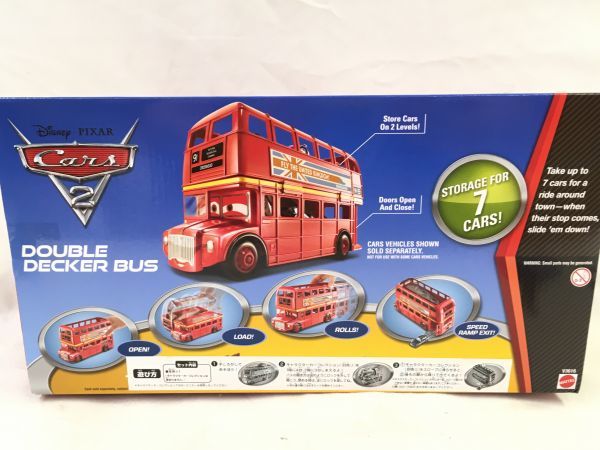 N411 MATTEL マテル CARS2 カーズ2 ロンドンバスケース DOUBLE DECKER